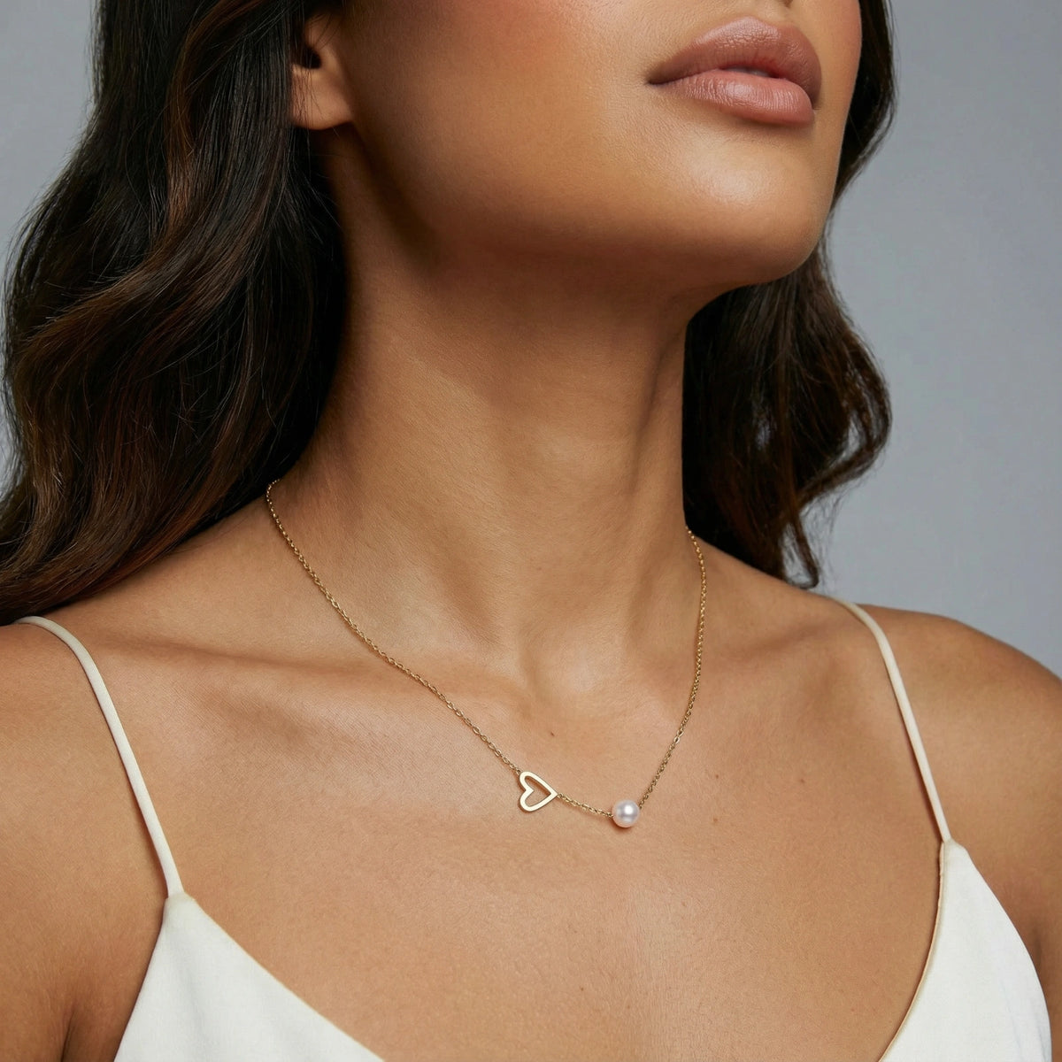 Golden Love Pearl Necklace