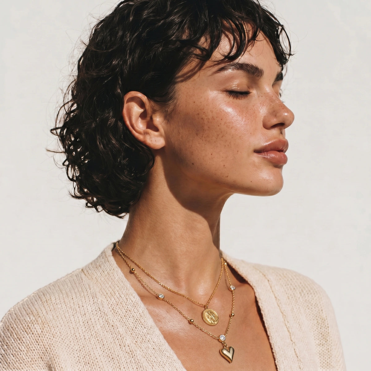 Golden Love Pearl Necklace