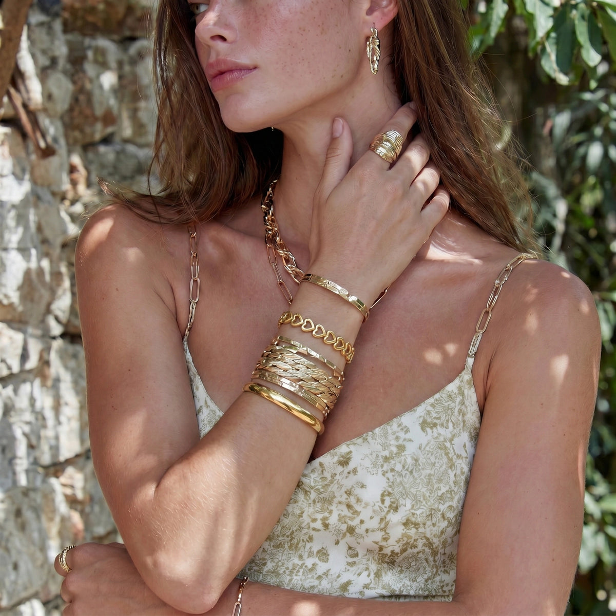 Golden Hearts Forever Bracelet