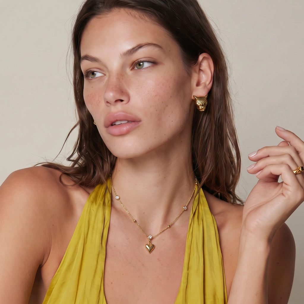 Golden Love Pearl Necklace